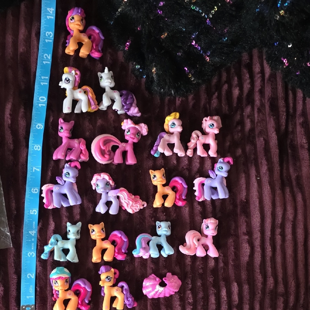 Assorted G3.5 MY LITTLE PONY CHANGABLE MANES 17 PIECE